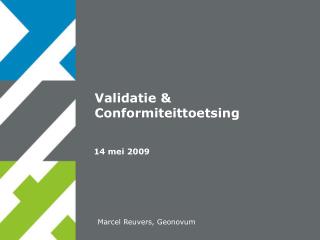 validatie conformiteittoetsing