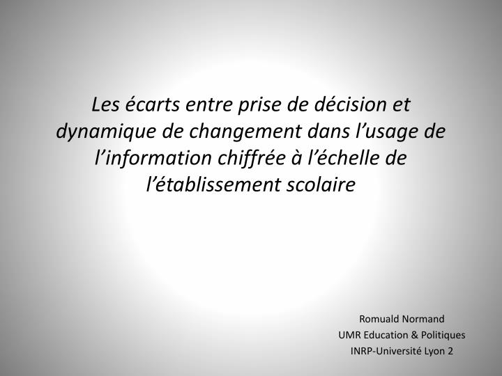 romuald normand umr education politiques inrp universit lyon 2