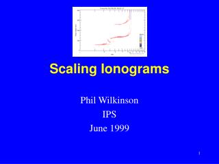 Scaling Ionograms