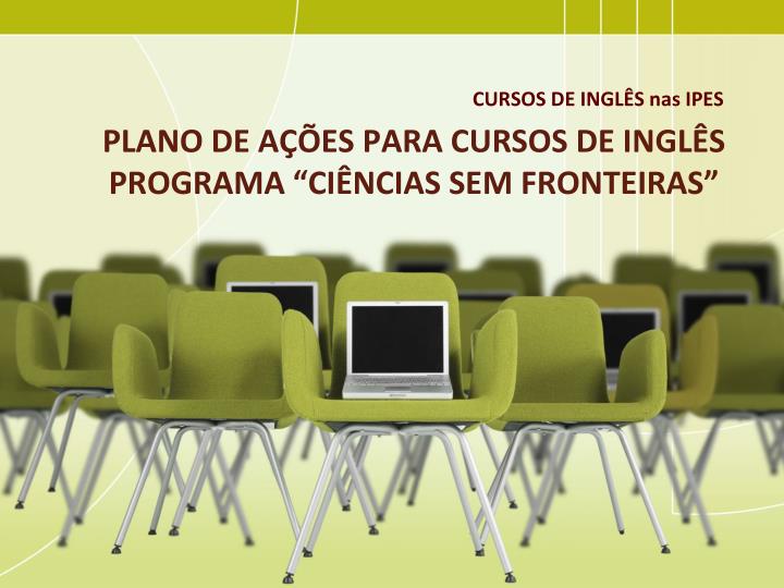 plano de a es para cursos de ingl s programa ci ncias sem fronteiras