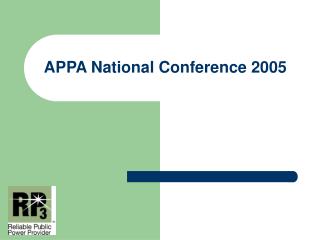 APPA National Conference 2005