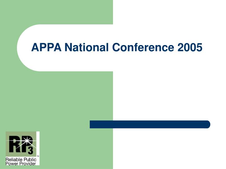 appa national conference 2005
