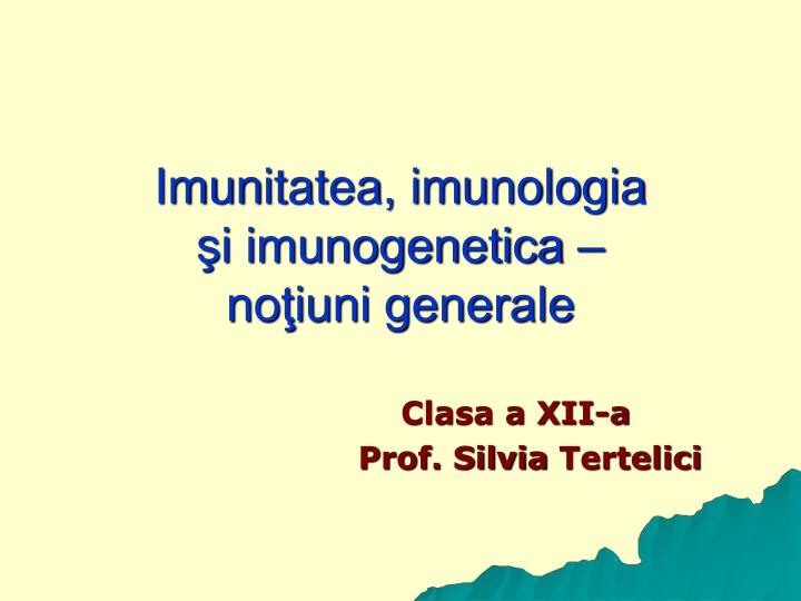 imun itatea imunologia i imunogenetica no iuni generale