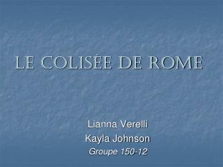 le colis e de rome