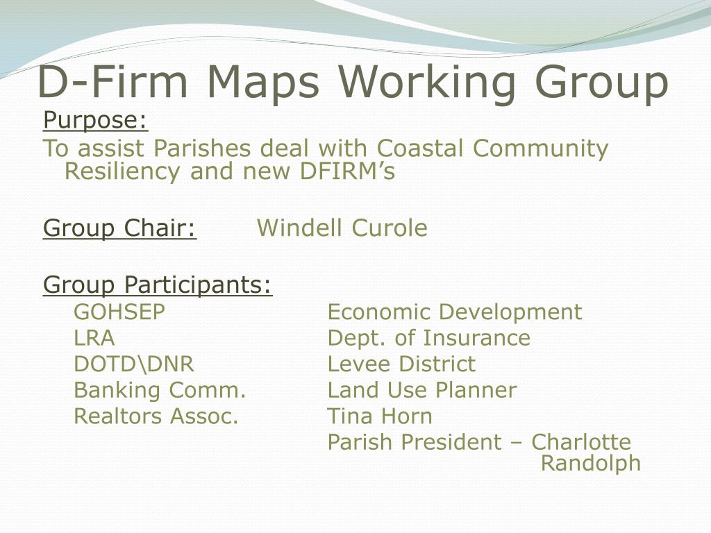 PPT - D-Firm Maps Working Group PowerPoint Presentation, free download ...