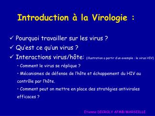 introduction la virologie