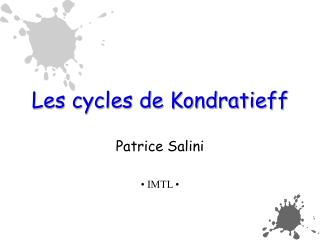 les cycles de kondratieff
