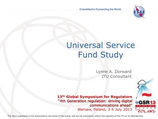 Universal Service Fund Study