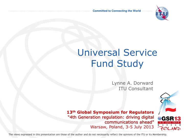 universal service fund study