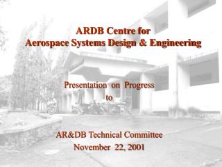 ARDB Centre for Aerospace Systems Design &amp; Engineering