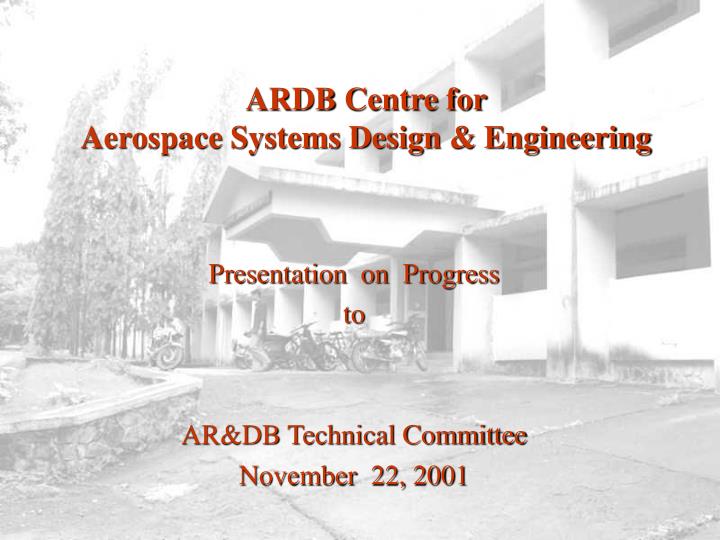 ardb centre for aerospace systems design engineering