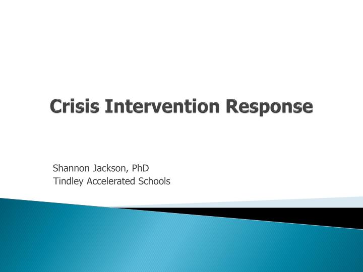 crisis intervention response