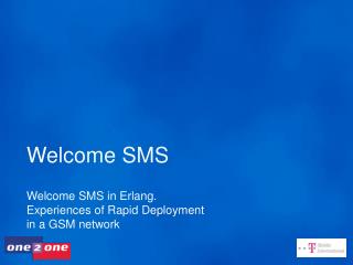 Welcome SMS