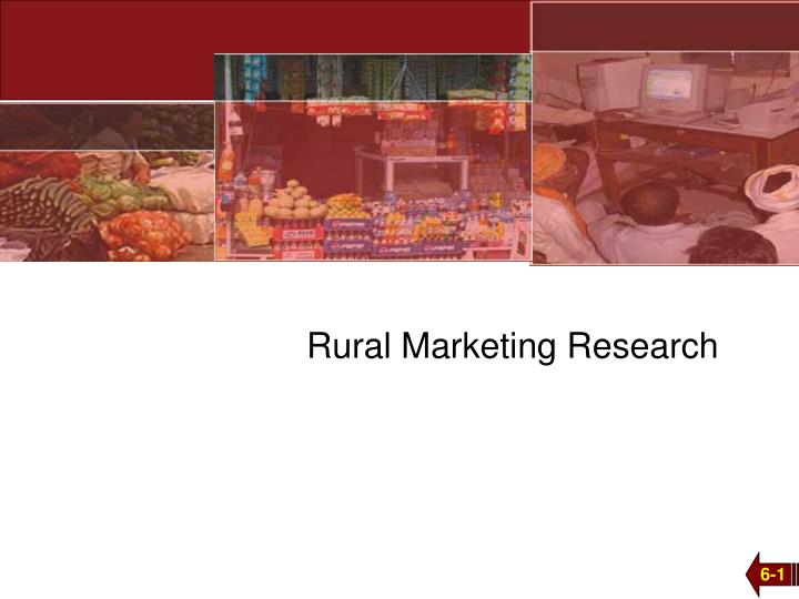 rural marketing research