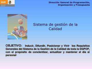 direcci n general de programaci n organizaci n y presupuesto
