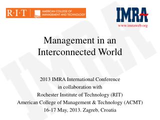 Management in an Interconnected World