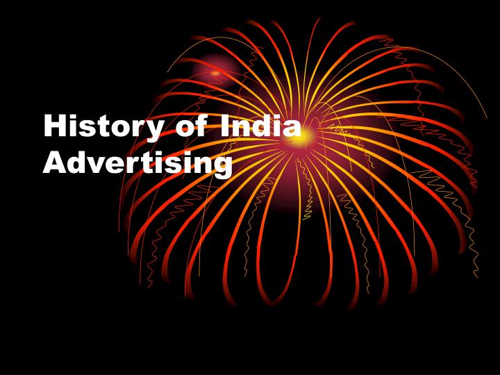 history of india advertising