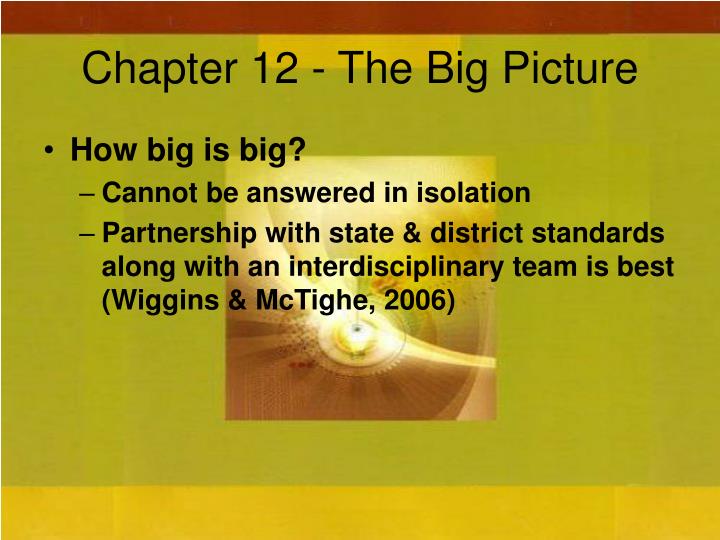 chapter 12 the big picture