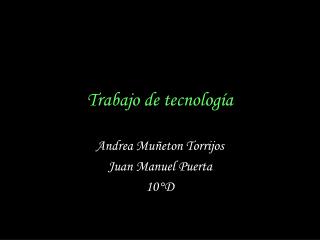 trabajo de tecnolog a