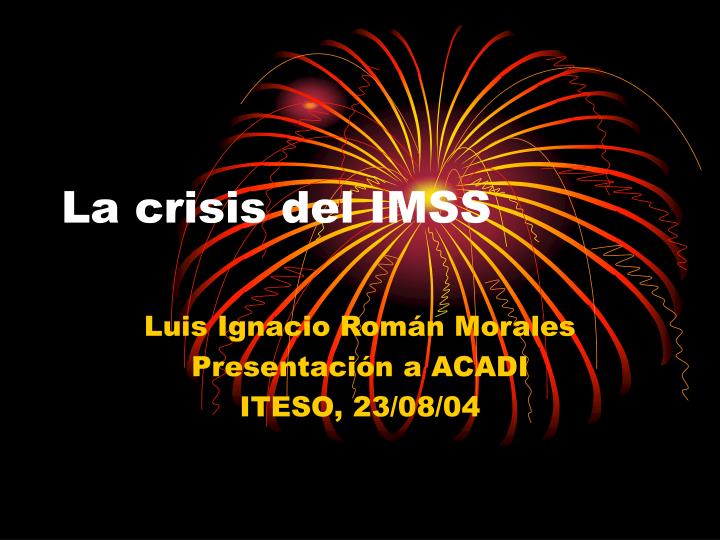 la crisis del imss