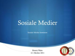 sosiale medier