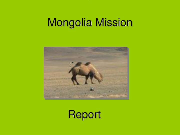 mongolia mission