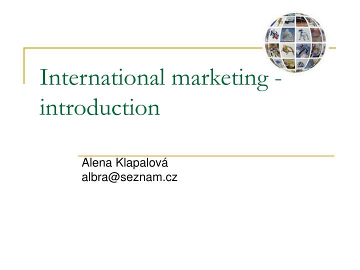 international marketing introduction