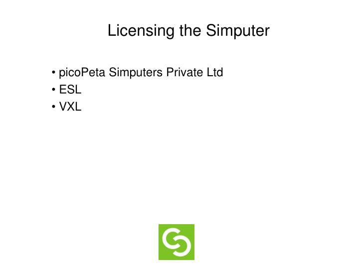 licensing the simputer