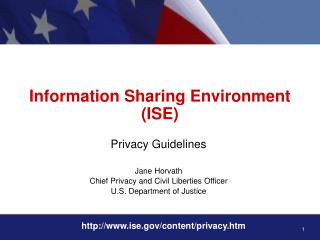 Information Sharing Environment (ISE)