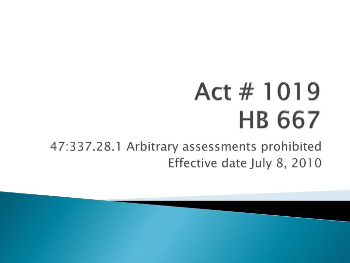 act 1019 hb 667