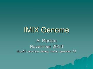 IMIX Genome