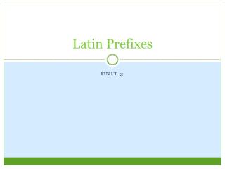 latin prefixes