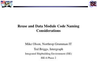 Reuse and Data Module Code Naming Considerations