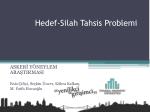 Hedef-Silah Tahsis Problemi - slide 1