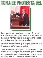 TOMA DE PROTESTA DEL - slide 1