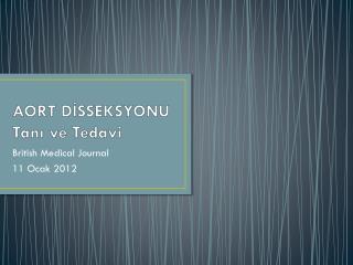 aort d sseksyonu tan ve tedavi