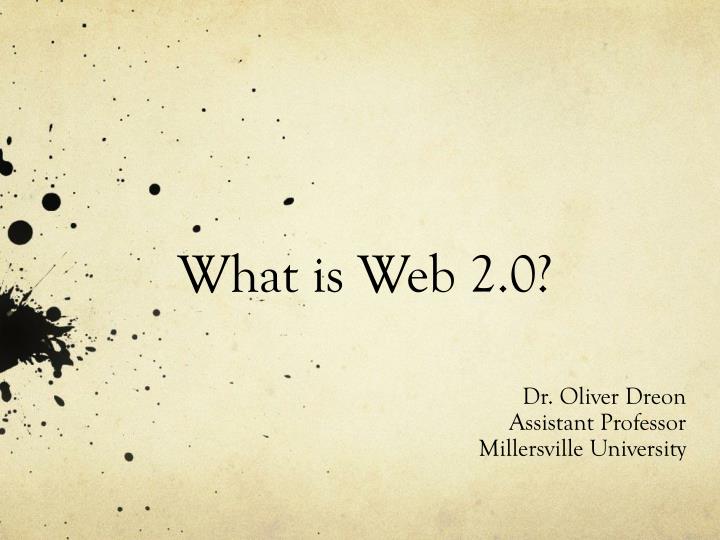 what is web 2 0