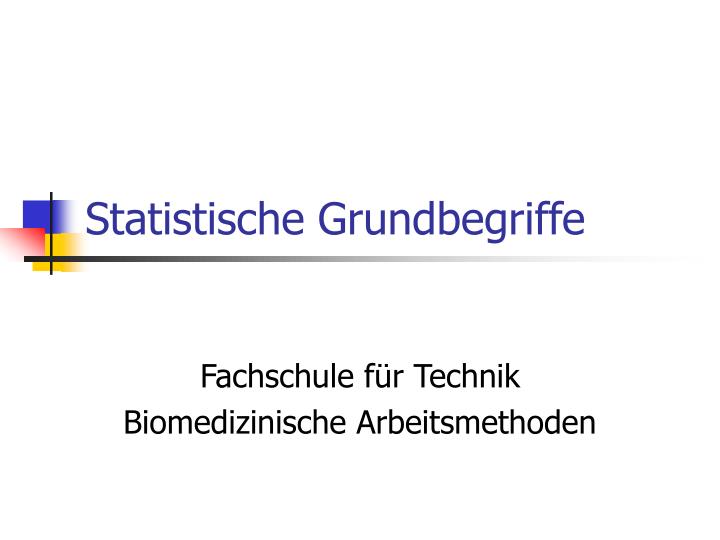 statistische grundbegriffe