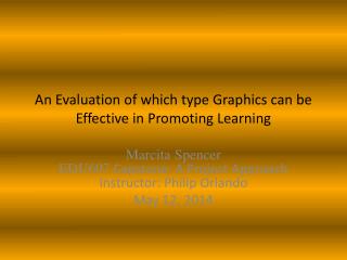 An Evaluation of which type Graphics can be Effective in Promoting Learning