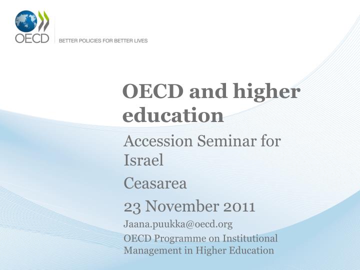 oecd and higher education