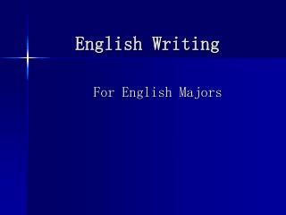 English Writing