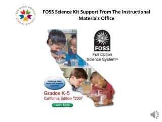 foss science kit support from the instructional materials office