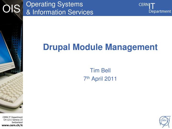 drupal module management