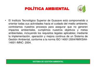pol tica ambiental