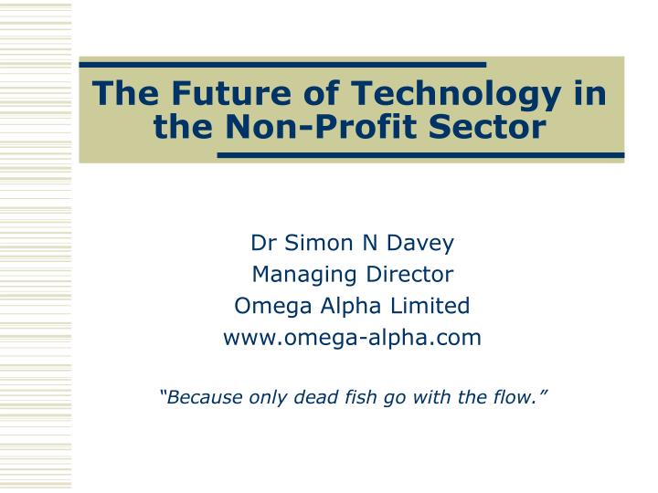 the future of technology in the non profit sector