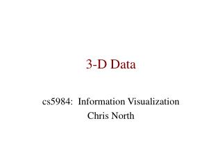 3-D Data
