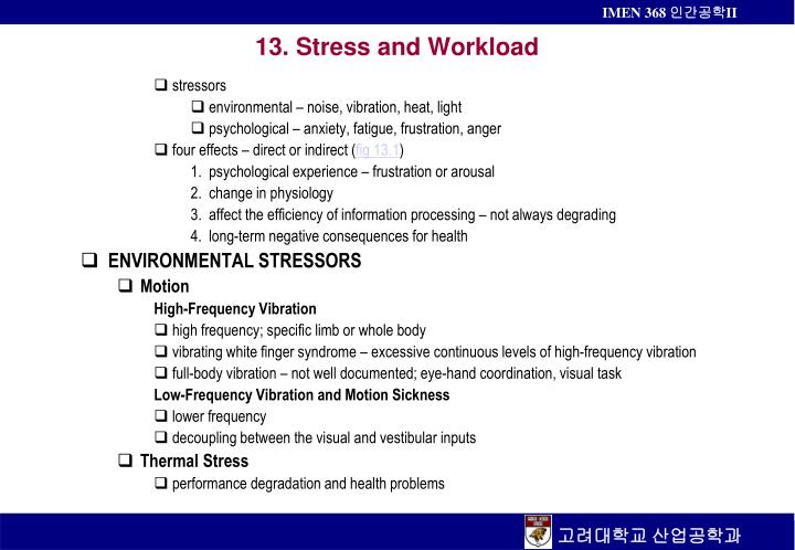 13 stress and workload