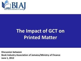 The Impact of GCT on Printed Matter