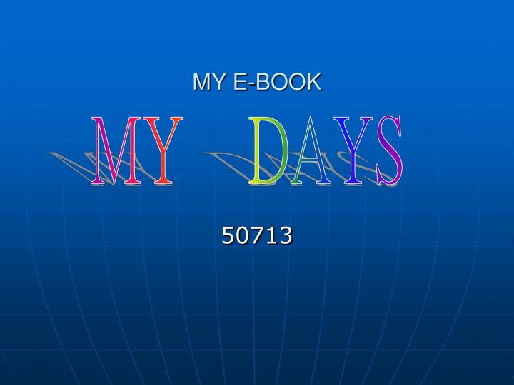 my e book