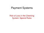 Understanding Payment System Risk in Checking: Special Rules - slide 1